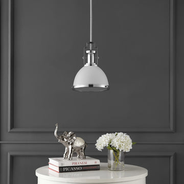 Homer Modern Industrial Iron LED Dome Pendant
